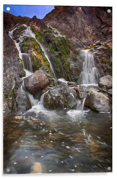  Welcombe Falls, Watermouth, Devon Acrylic by Phil Clements