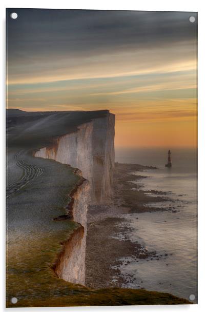 Beautiful Beachy Head Sunrise Acrylic by Phil Clements