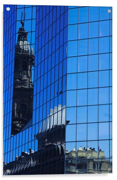 Old and New, a reflection Acrylic by Nick Fulford