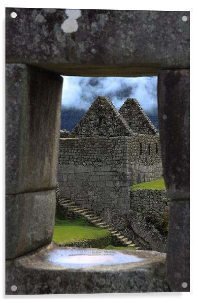 Window on Machu Picchu Acrylic by Nick Fulford