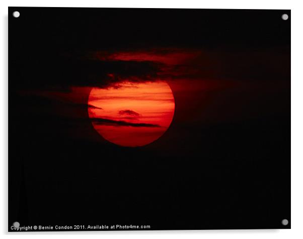 Sunset Acrylic by Bernie Condon