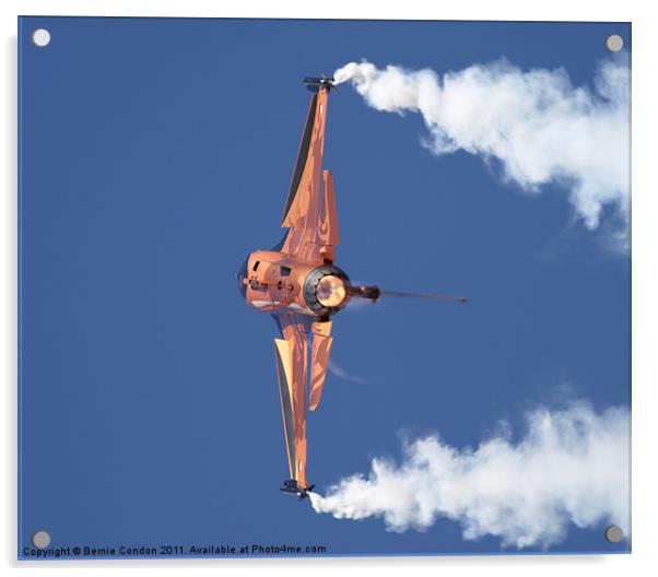 Dutch F16 Falcon Acrylic by Bernie Condon