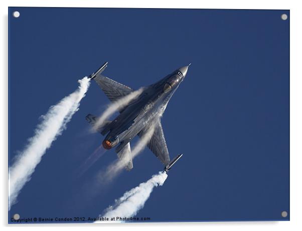 F16 Fighting Falcon Acrylic by Bernie Condon