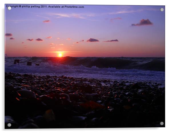 Beach sunrise Acrylic by camera man