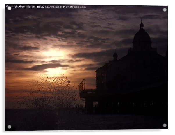 Pier Splash Acrylic by camera man