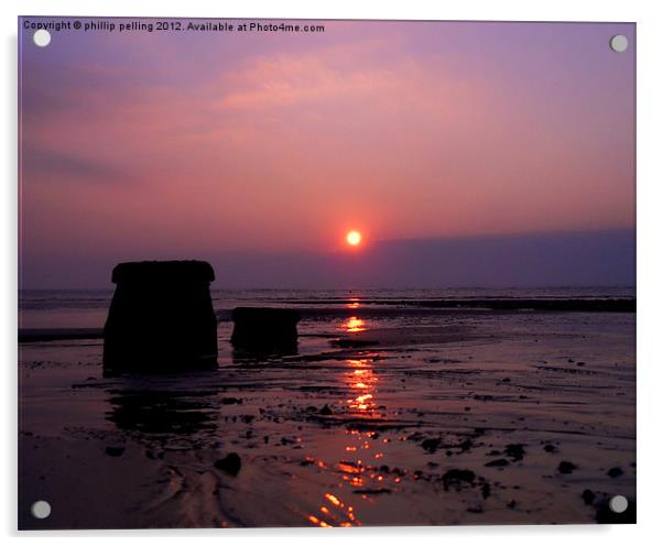 Groyn Sunrise Acrylic by camera man
