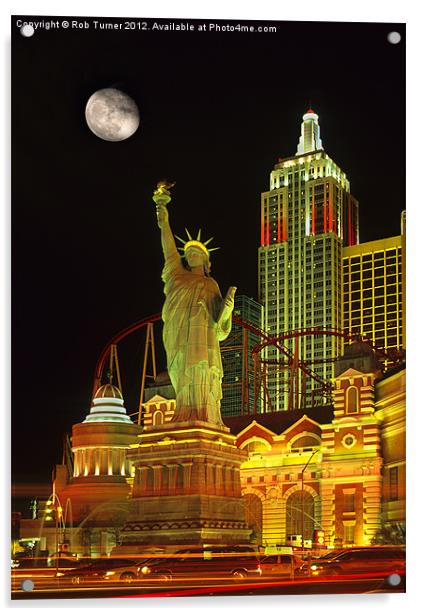 Vegas Nights Acrylic by Rob Turner