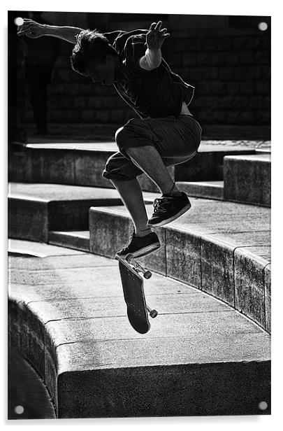 Urban jump Acrylic by paul cowles