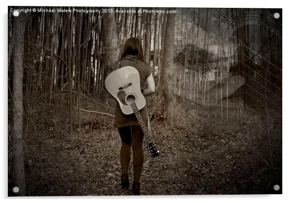 Music's Walking Trail Acrylic by Michael Waters Photography
