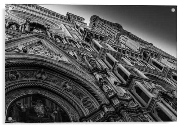 Cathedral of Santa Maria del Fiore front door Acrylic by Julian Bowdidge