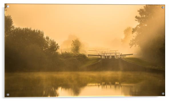 A Misty start Acrylic by Philip Male