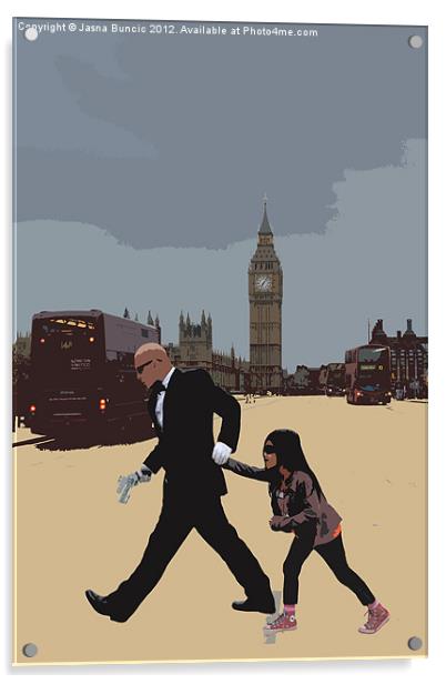 London Matrix, Baddie Agent Smith Acrylic by Jasna Buncic