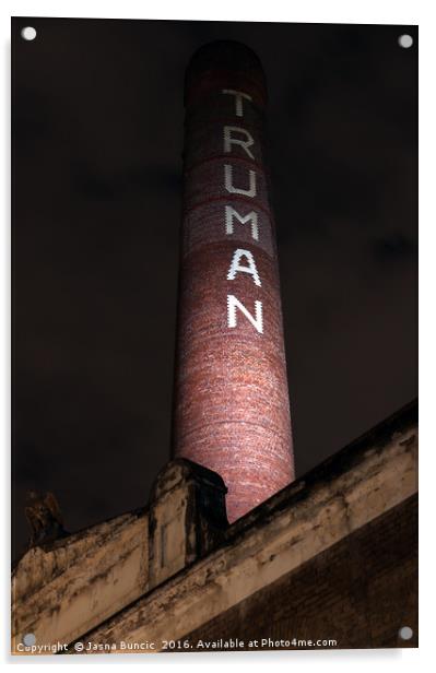 Truman Chimney in Brick Lane Acrylic by Jasna Buncic