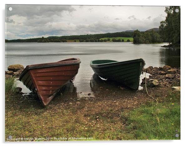Loch Knockie Acrylic by Steven Watson