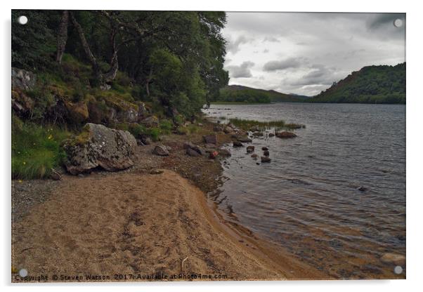 Loch Ruthven Acrylic by Steven Watson