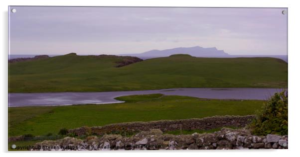 The Loch of Watsness Acrylic by Steven Watson