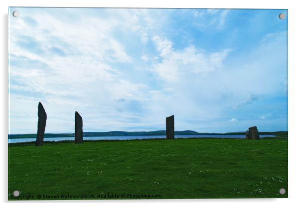 The Stones of Stenness Acrylic by Steven Watson