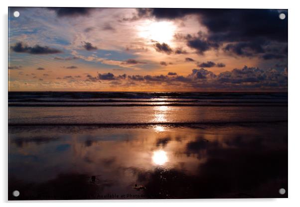 Dooey Sunset Acrylic by Steven Watson