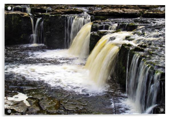 Aysgarth Falls Acrylic by Steven Watson