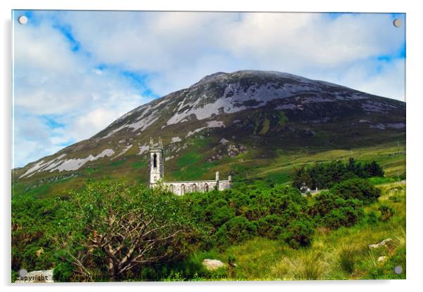 Errigal Mountain Acrylic by Steven Watson