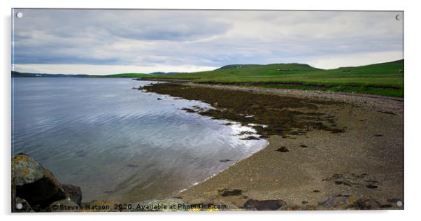 Sullom Voe Acrylic by Steven Watson