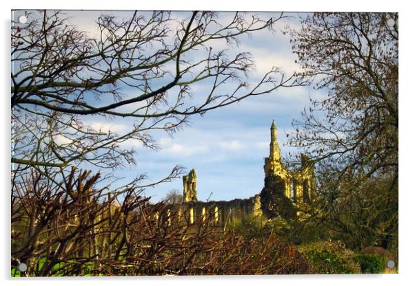 Byland Abbey 4 Acrylic by Steven Watson