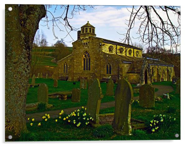 St Michael and All Angels, Linton Acrylic by Steven Watson