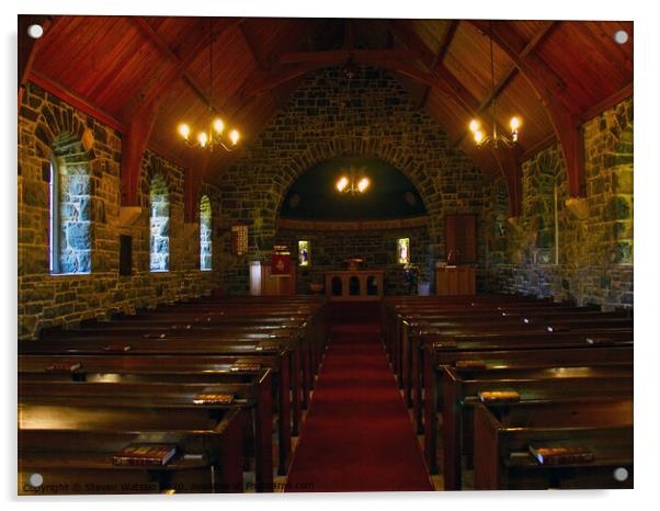 Kilmore Church Acrylic by Steven Watson