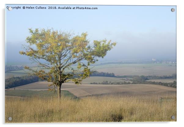 Mist over the Vale of Aylesbury                    Acrylic by Helen Cullens