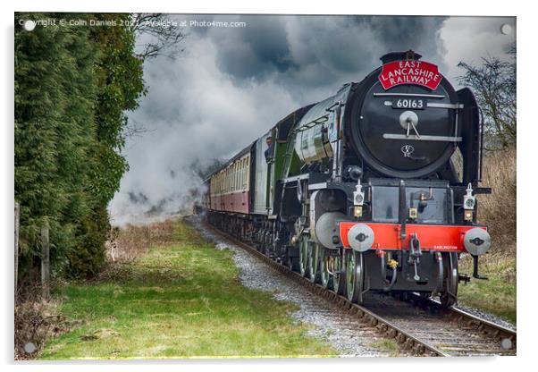 The Tornado Steam Train  Acrylic by Colin Daniels