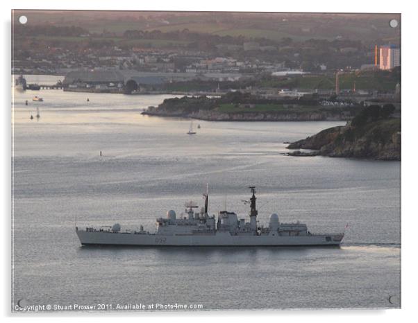 HMS Liverpool Acrylic by Stuart Prosser