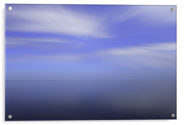Blue Horizon Abstract Acrylic by Steven Stoddart