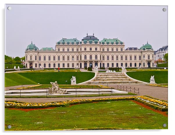 BELVEDERE PALACE VIENNA Acrylic by radoslav rundic