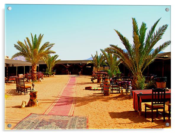 INSIDE WADI RUM CAMP Acrylic by radoslav rundic