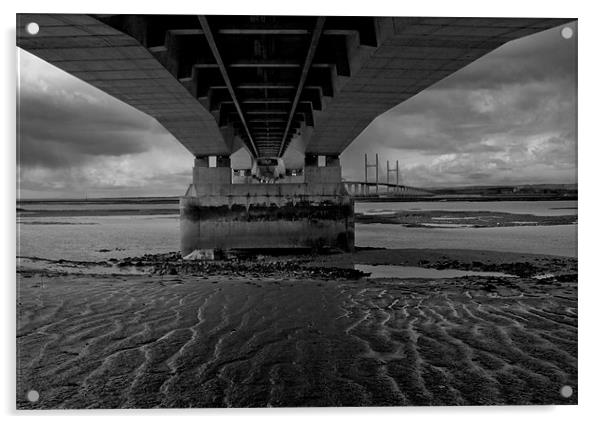 New Severn Bridge Acrylic by Karl Thompson