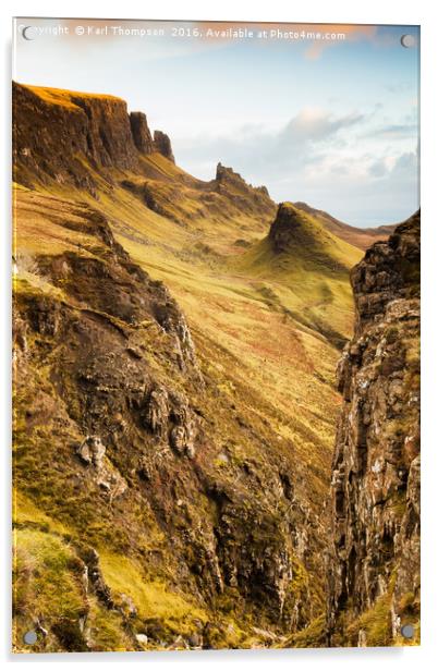 The Quiraing 1 Acrylic by Karl Thompson
