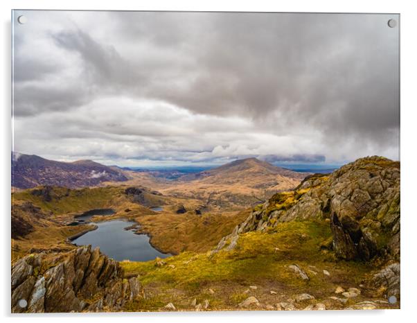 Snowdonia View Acrylic by David Martin