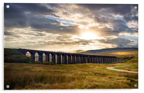 Ribblehead Viaduct 1 Acrylic by David Martin
