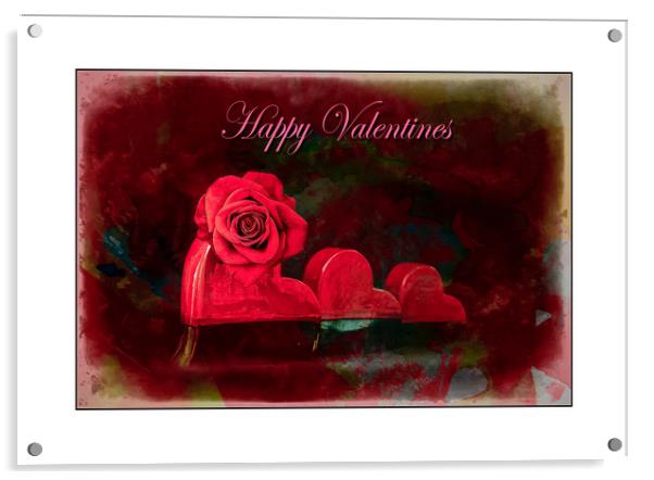 Valentines Day Acrylic by David Martin
