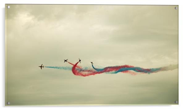 Red Arrows Acrylic by David Martin