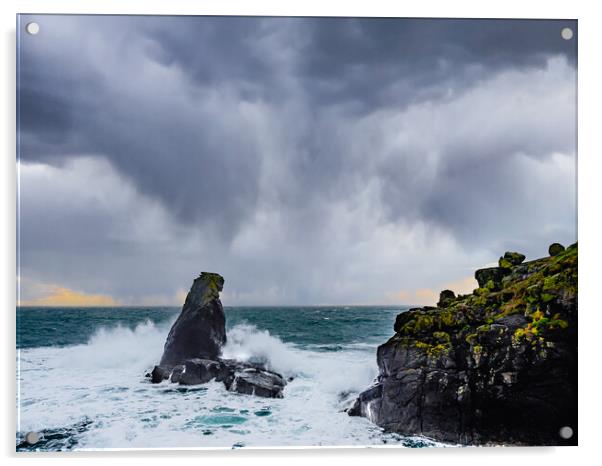 The Rock, Lizard Point Acrylic by David Martin