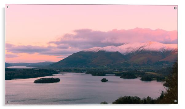 Majestic Scenic Views of Lake District Acrylic by David Martin