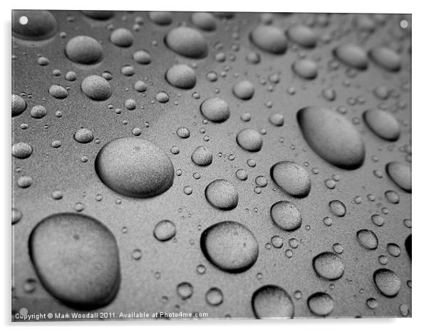 Water Beading on car after a polish Acrylic by Mark Woodall