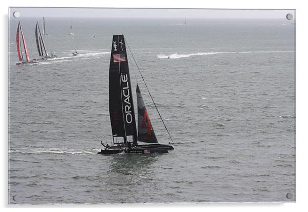 Americas cup Acrylic by tom williams