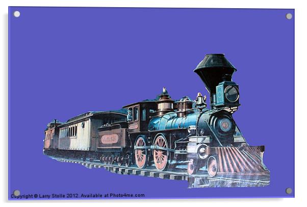 Train Acrylic by Larry Stolle