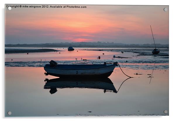 Mudeford Still waters  Acrylic by mike wingrove