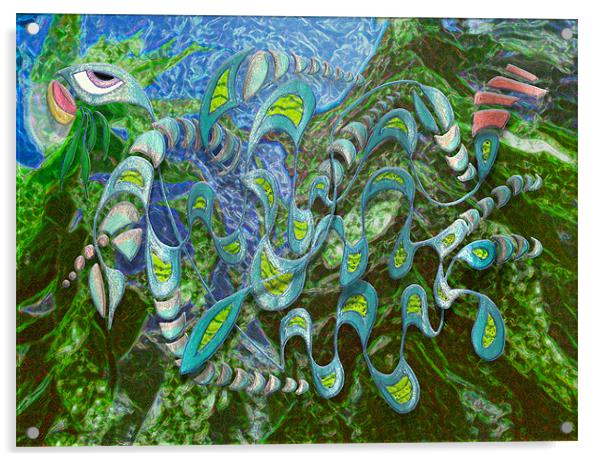 Kelp Dragon Acrylic by Mark Sellers