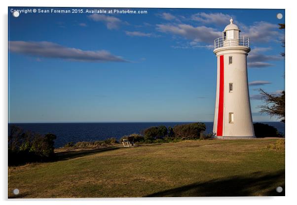  Mersey Bluff Lighthouse Acrylic by Sean Foreman