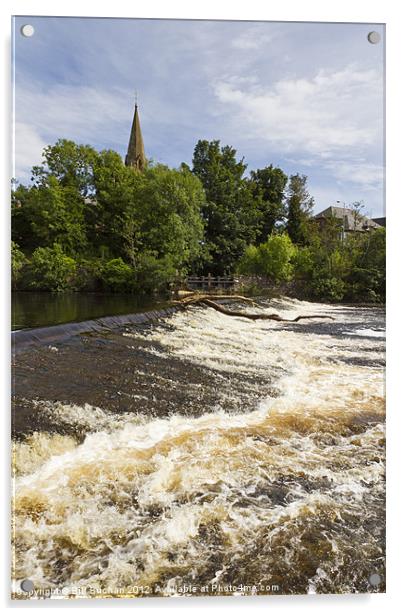 River Ericht at Blairgowrie Acrylic by Bill Buchan
