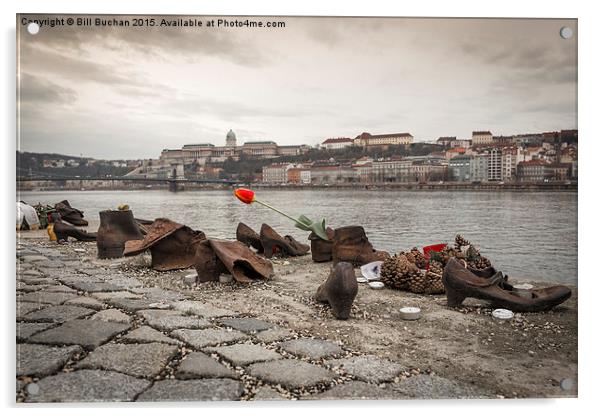  Shoes On The Danube Bank Acrylic by Bill Buchan